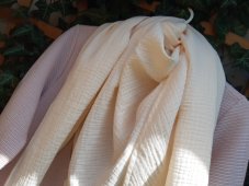 Mušelínový šátek - krémový EXTRA VELKÝ
